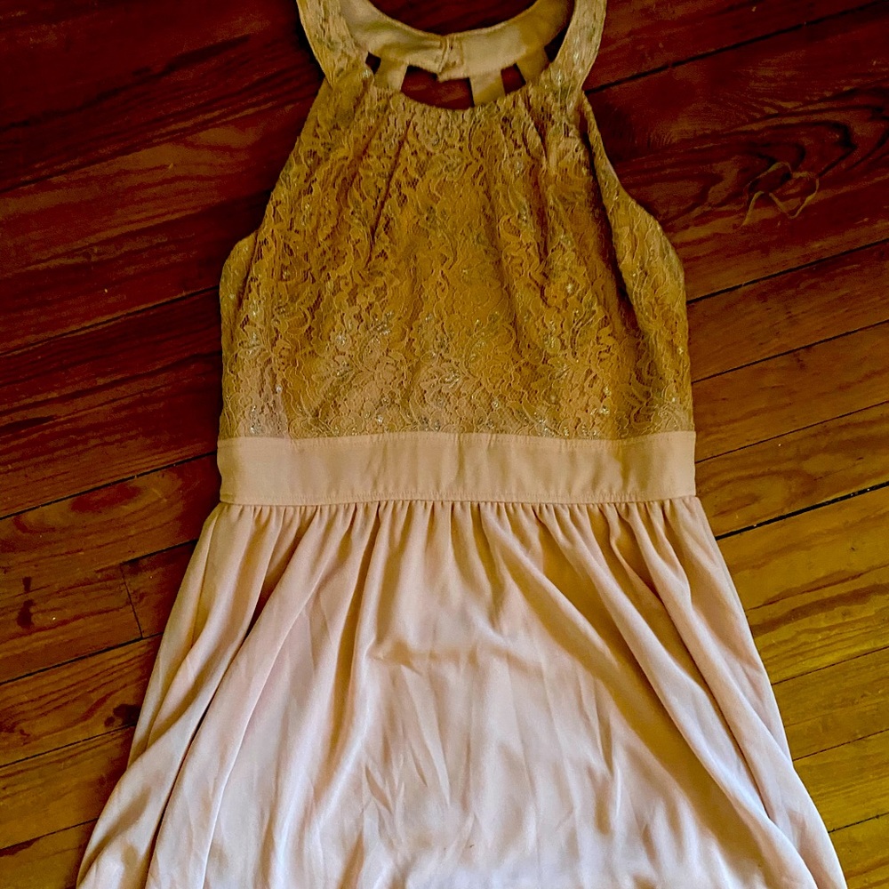 Pink Silver Cocktail Dress